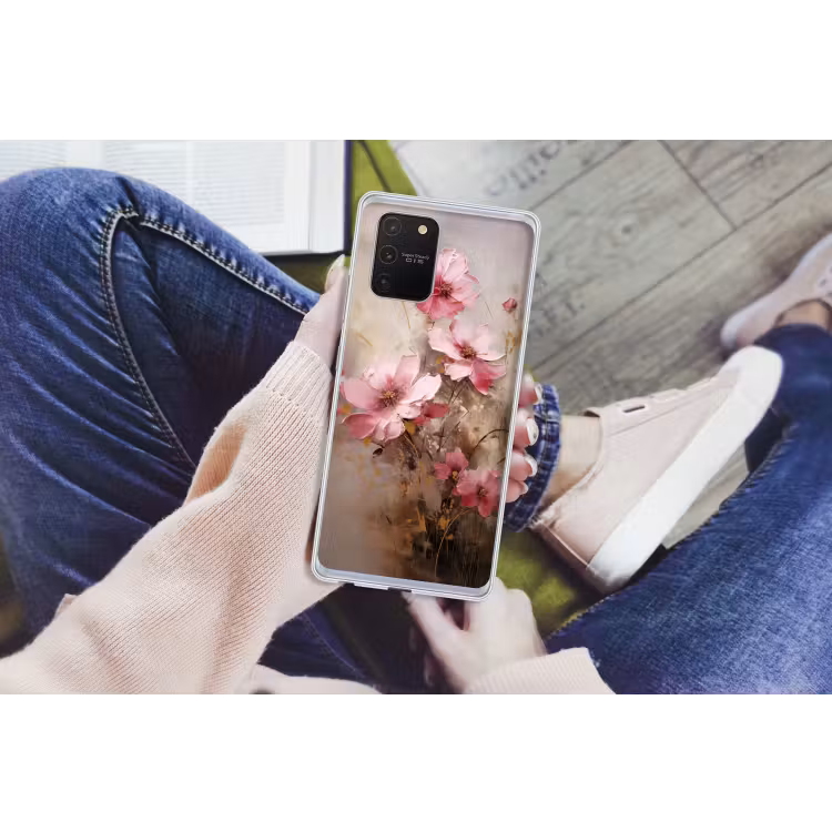 Bloemen - Roze - Kunst - Watercolor Telefoonhoesje Samsung Galaxy S10 Lite klein -handS10Lite