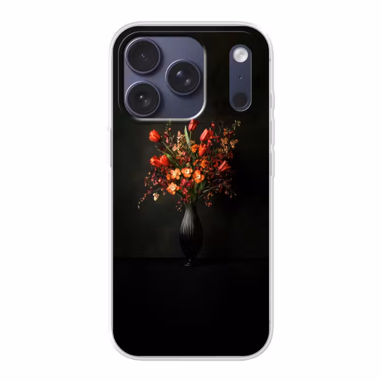 Bloemen - Takken - Boeket Telefoonhoesje iPhone 17 Pro klein -3d