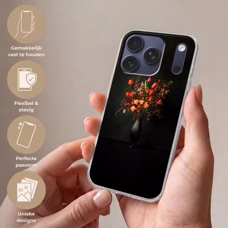 Bloemen - Takken - Boeket Telefoonhoesje iPhone 17 Pro klein -sfeer3_NL