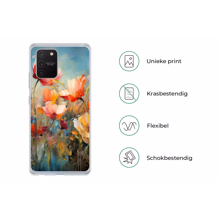 Bloemen - Watercolor - Kunst - Botanisch - Natuur Telefoonhoesje Samsung Galaxy S10 Lite klein -specsS10Lite