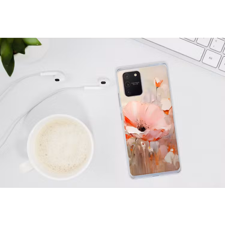 Bloemen - Watercolor - Roze - Abstract - Kunst Telefoonhoesje Samsung Galaxy S10 Lite klein -oordopS10Lite