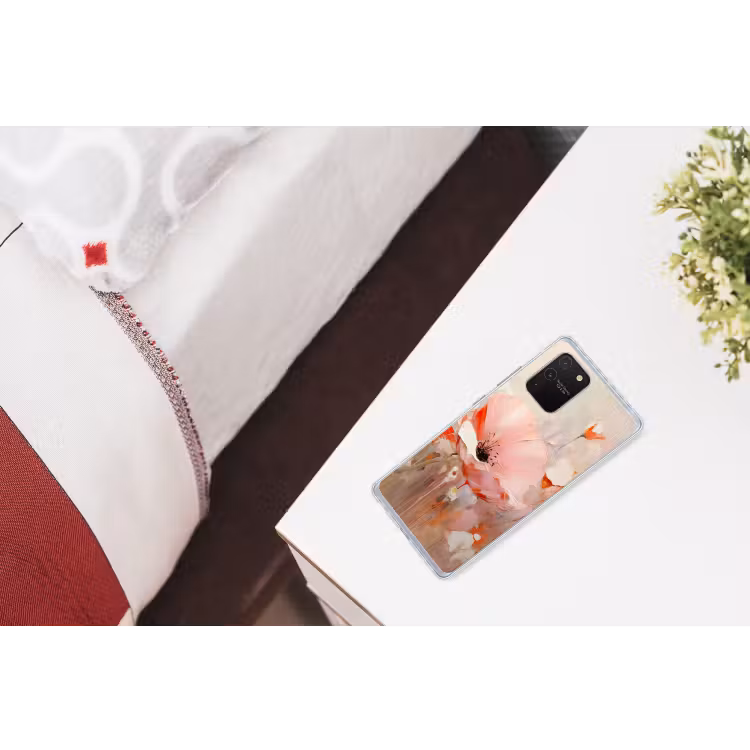 Bloemen - Watercolor - Roze - Abstract - Kunst Telefoonhoesje Samsung Galaxy S10 Lite klein -kamerS10Lite