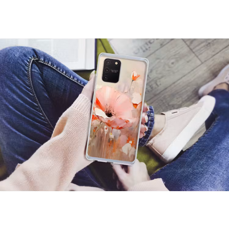 Bloemen - Watercolor - Roze - Abstract - Kunst Telefoonhoesje Samsung Galaxy S10 Lite klein -handS10Lite