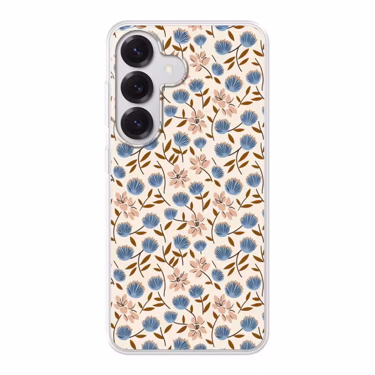 Bloemen - Wild - Blauw Telefoonhoesje Samsung Galaxy S26 klein 975 -3d