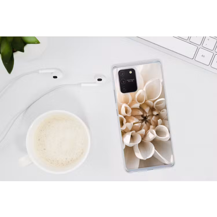 Bloemen - Wit - Natuur Telefoonhoesje Samsung Galaxy S10 Lite klein -oordopS10Lite