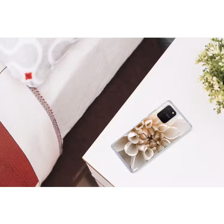 Bloemen - Wit - Natuur Telefoonhoesje Samsung Galaxy S10 Lite klein -kamerS10Lite
