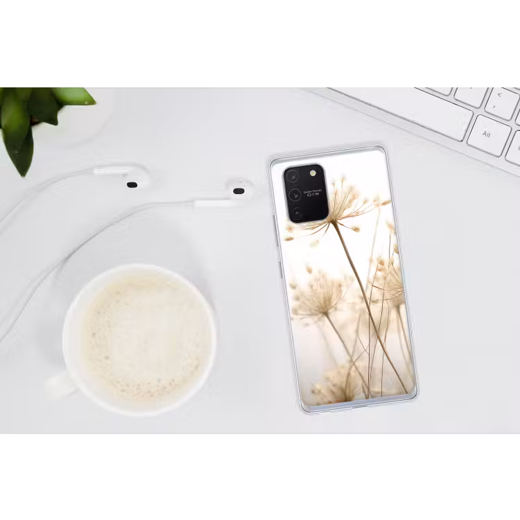 Bloemen - Wit - Zonlicht Telefoonhoesje Samsung Galaxy S10 Lite klein -oordopS10Lite