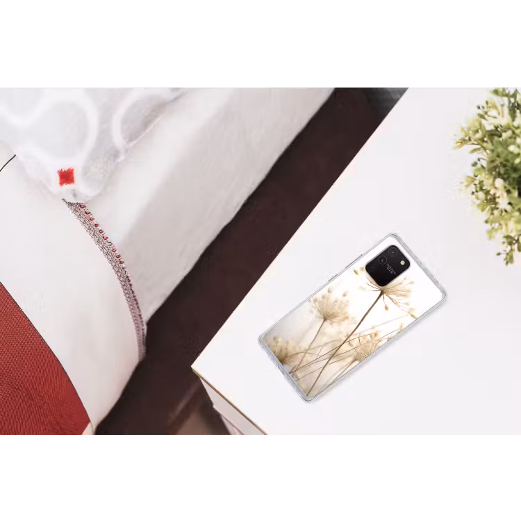 Bloemen - Wit - Zonlicht Telefoonhoesje Samsung Galaxy S10 Lite klein -kamerS10Lite
