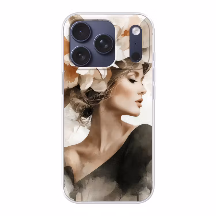 Bloesem - Portret - Gezicht Telefoonhoesje iPhone 17 Pro klein -3d