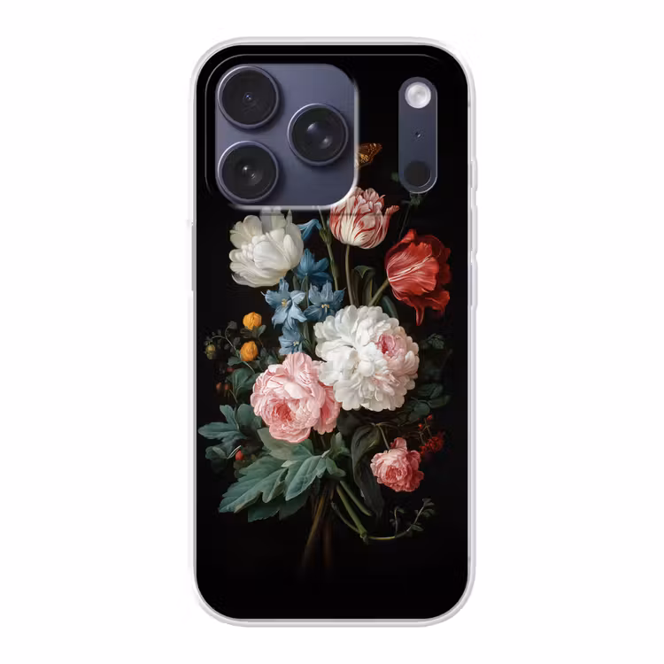 Boeket - Kleurrijk - Klassiek Telefoonhoesje iPhone 17 Pro klein -3d