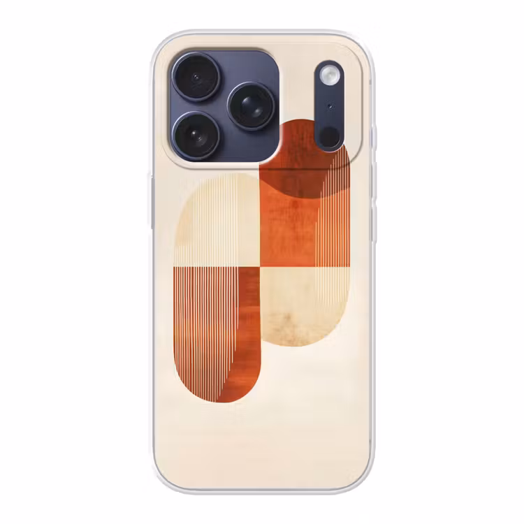 Bogen - Beige - Vormen Telefoonhoesje iPhone 17 Pro klein -3d