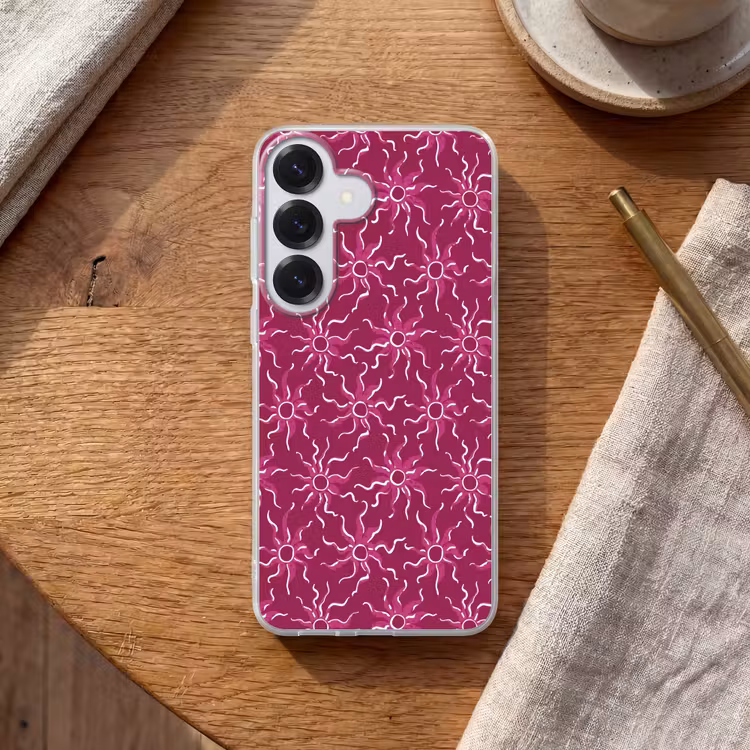 Bohemian - Zon - Magenta Telefoonhoesje Samsung Galaxy S26 klein 975 -sfeer1