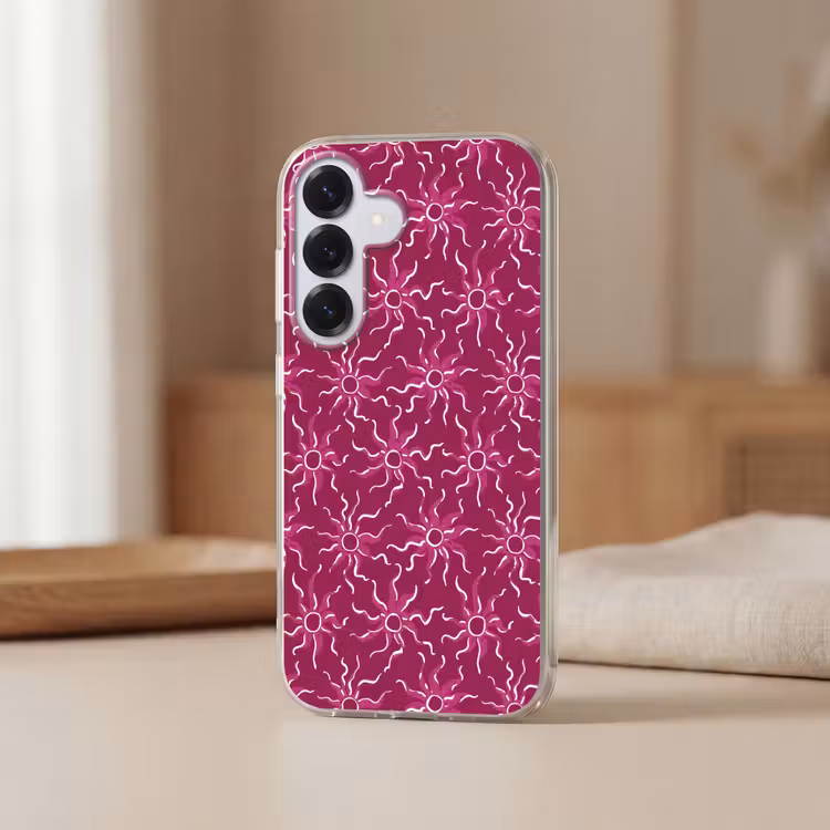 Bohemian - Zon - Magenta Telefoonhoesje Samsung Galaxy S26 klein 975 -sfeer2