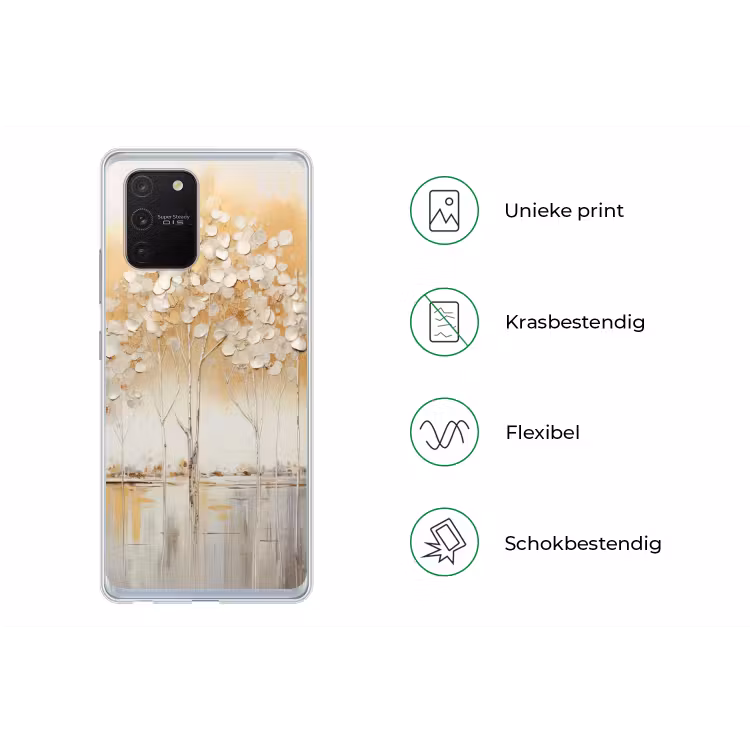 Bomen - Kunst - Acryl - Natuur Telefoonhoesje Samsung Galaxy S10 Lite klein -specsS10Lite