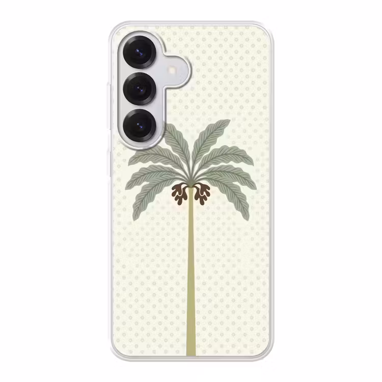 Boom - Bladeren - Groen - Decoratief - Beige Telefoonhoesje Samsung Galaxy S26 klein -3d