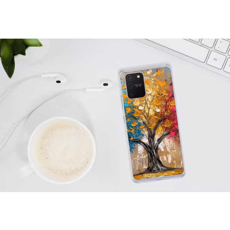Boom - Kleurrijk - Grijs - Modern Telefoonhoesje Samsung Galaxy S10 Lite klein -oordopS10Lite