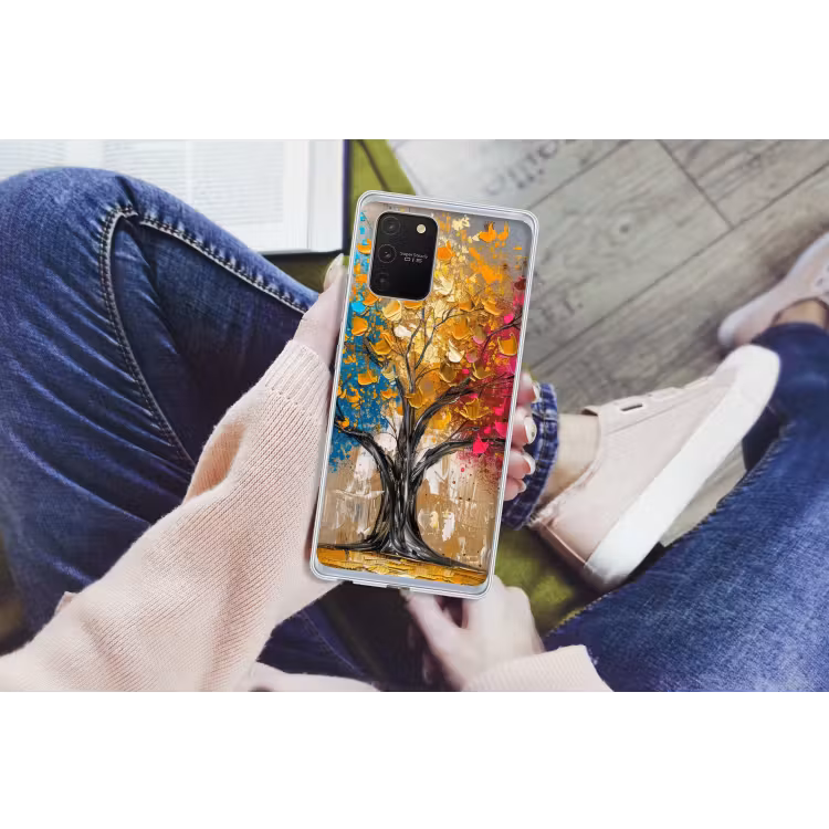 Boom - Kleurrijk - Grijs - Modern Telefoonhoesje Samsung Galaxy S10 Lite klein -handS10Lite