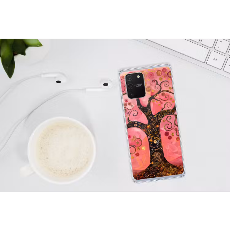 Boom - Levensboom - Roze - Goud Telefoonhoesje Samsung Galaxy S10 Lite klein -oordopS10Lite