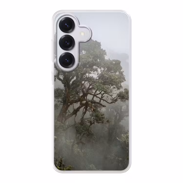 Boom - Mistig - Bos - Groen - Natuur Telefoonhoesje Samsung Galaxy S26 klein -3d