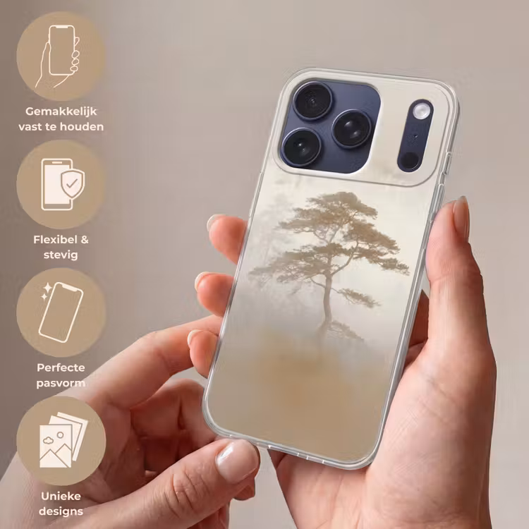 Boom - Oosterse stijl - Landschap Telefoonhoesje iPhone 17 Pro klein -sfeer3_NL