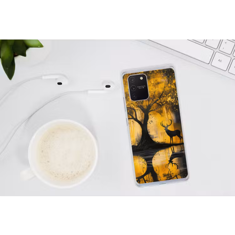 Boom - Verflook - Hert - Natuur - Goud Telefoonhoesje Samsung Galaxy S10 Lite klein -oordopS10Lite