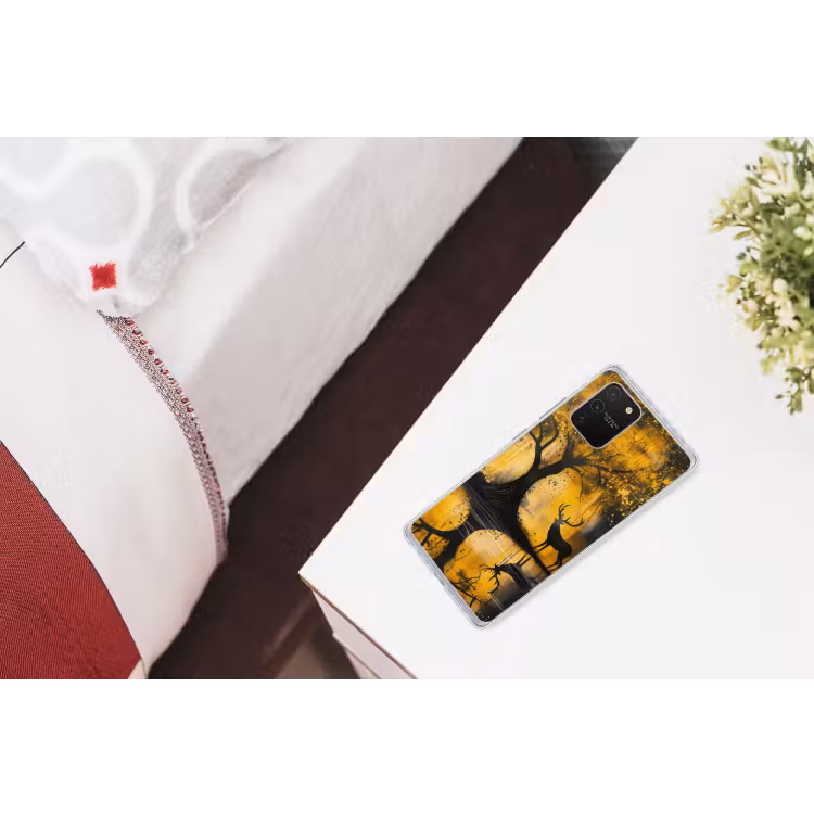 Boom - Verflook - Hert - Natuur - Goud Telefoonhoesje Samsung Galaxy S10 Lite klein -kamerS10Lite