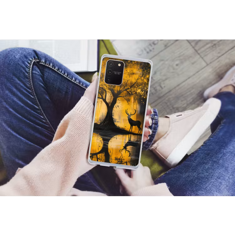 Boom - Verflook - Hert - Natuur - Goud Telefoonhoesje Samsung Galaxy S10 Lite klein -handS10Lite