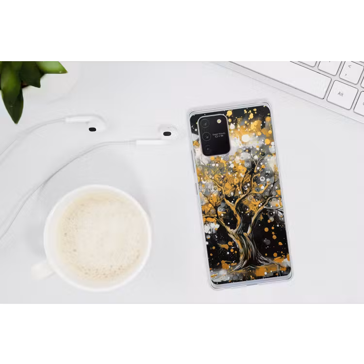 Boom - Zwart - Goud - Wit - Modern Telefoonhoesje Samsung Galaxy S10 Lite klein -oordopS10Lite