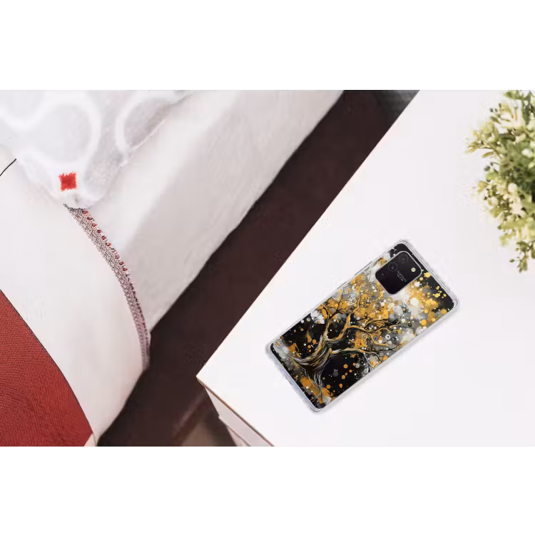 Boom - Zwart - Goud - Wit - Modern Telefoonhoesje Samsung Galaxy S10 Lite klein -kamerS10Lite