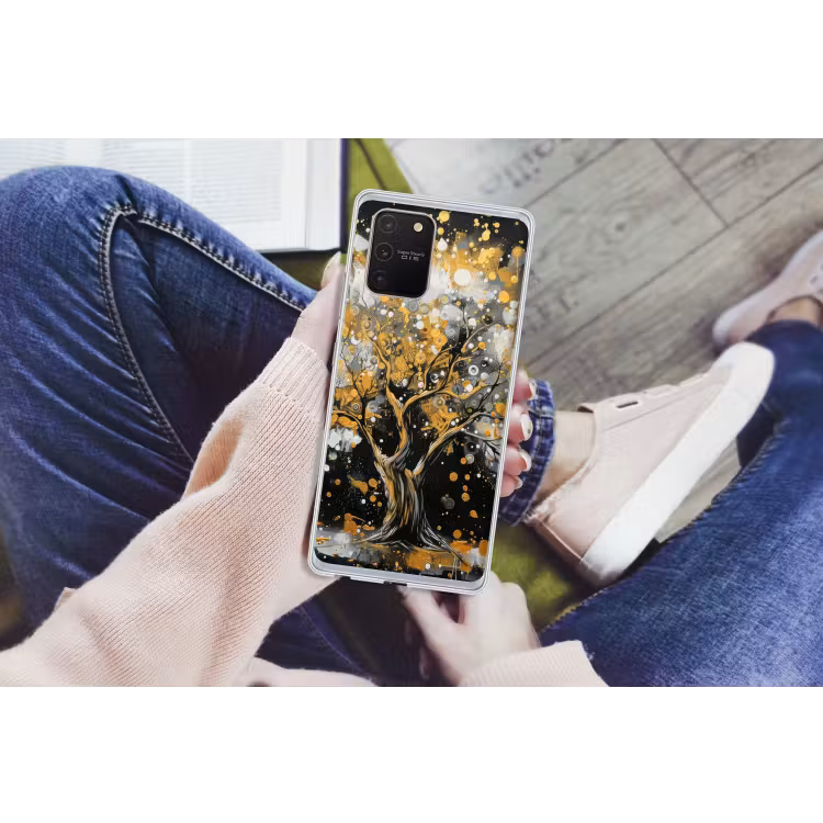 Boom - Zwart - Goud - Wit - Modern Telefoonhoesje Samsung Galaxy S10 Lite klein -handS10Lite