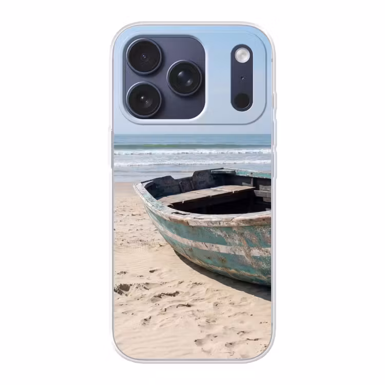 Boot - Zandstrand - Zee Telefoonhoesje iPhone 17 Pro klein -3d