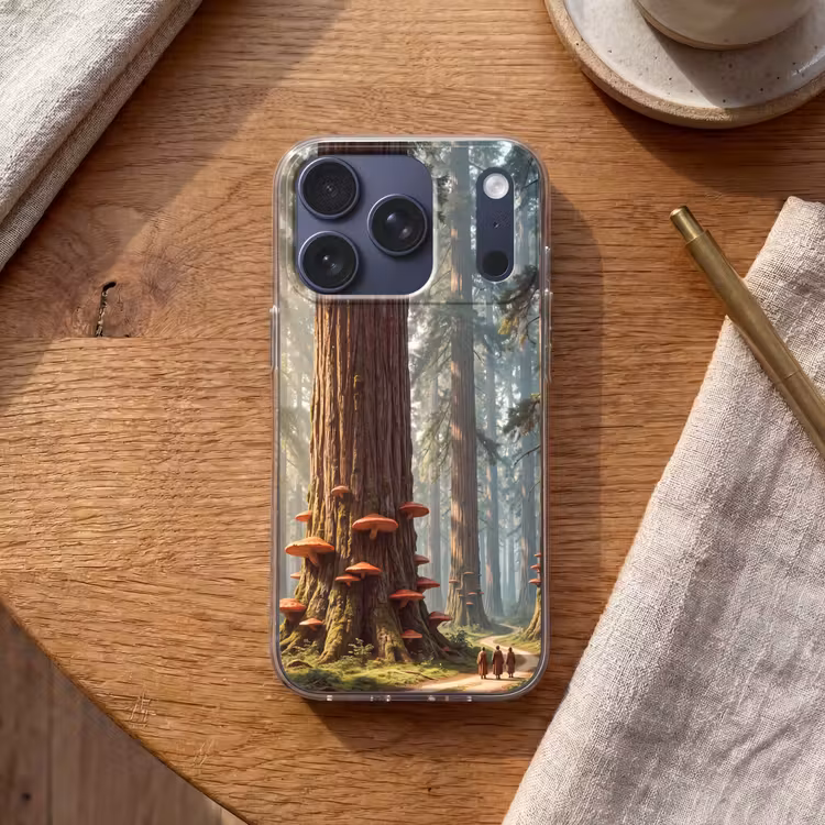 Telefoonhoesje - Bos - Bomen - Natuur - Bos - Bomen - Natuur Telefoonhoesje iPhone 17 Pro klein