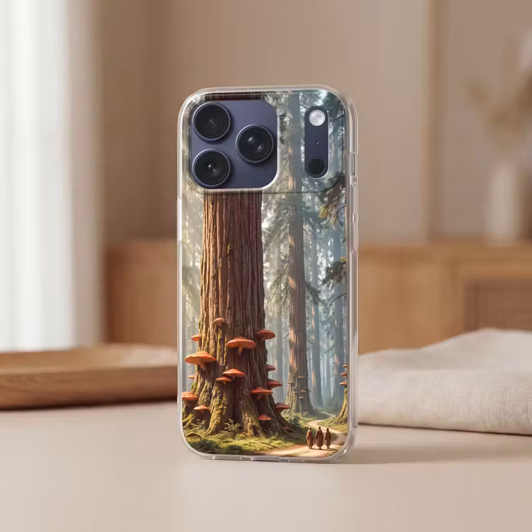Telefoonhoesje - Bos - Bomen - Natuur - Bos - Bomen - Natuur Telefoonhoesje iPhone 17 Pro klein