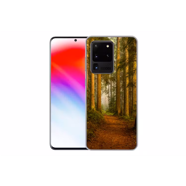 Bos - Natuur - Bomen - Landschap Telefoonhoesje Samsung Galaxy S20 Ultra klein -dubbelS20Ultra