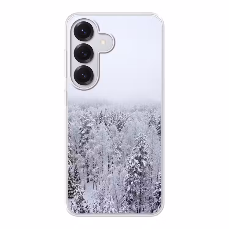 Bos - Sneeuw - Winter - Natuur - Wit Telefoonhoesje Samsung Galaxy S26 klein -3d