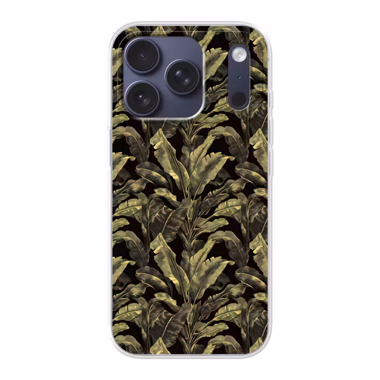 Botanisch - Bladeren - Groen Telefoonhoesje iPhone 17 Pro klein 878 -3d