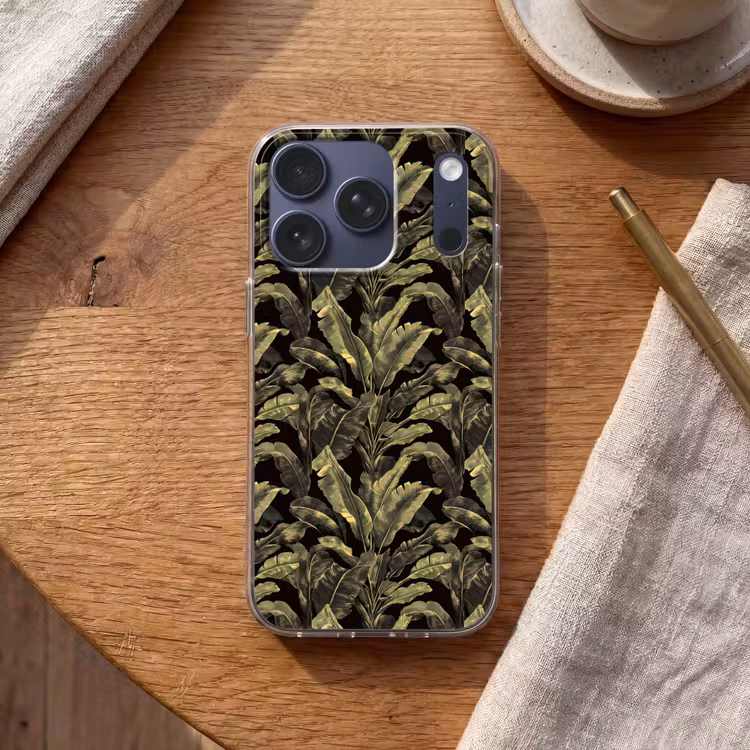 Botanisch - Bladeren - Groen Telefoonhoesje iPhone 17 Pro klein 878 -sfeer1