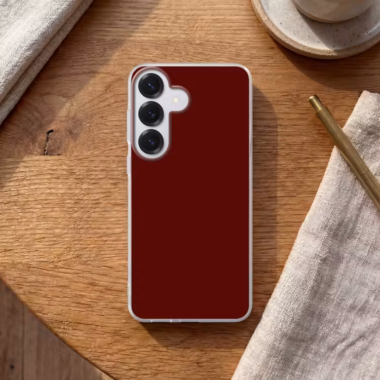 Burnt - Mahogany - Rood Telefoonhoesje Samsung Galaxy S26 klein 975 -sfeer1