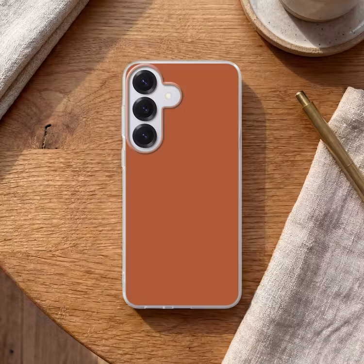 Burnt - Sienna - Oranje Telefoonhoesje Samsung Galaxy S26 klein 975 -sfeer1