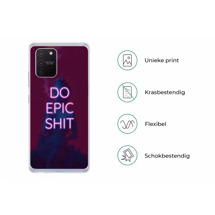 Buste - Neon - LED - Letters Telefoonhoesje Samsung Galaxy S10 Lite klein -specsS10Lite