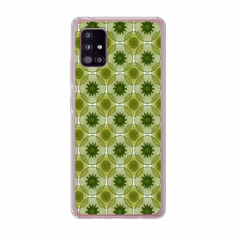 Cirkels - Patroon - Groen Telefoonhoesje Samsung Galaxy A51 5G klein 373 -3d