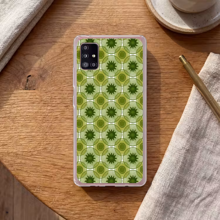 Cirkels - Patroon - Groen Telefoonhoesje Samsung Galaxy A51 5G klein 373 -sfeer1