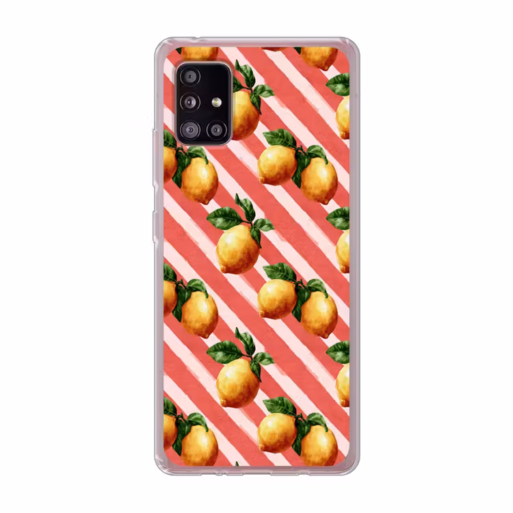 Citroen - Geïllustreerd - Oranje Telefoonhoesje Samsung Galaxy A51 5G klein 373 -3d