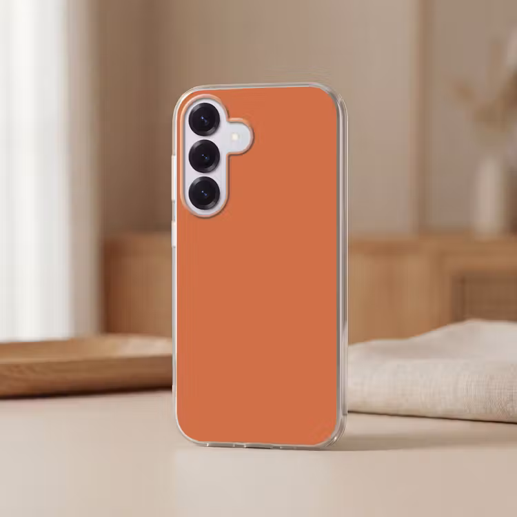 Classic - Terracotta - Oranje Telefoonhoesje Samsung Galaxy S26 klein 975 -sfeer2
