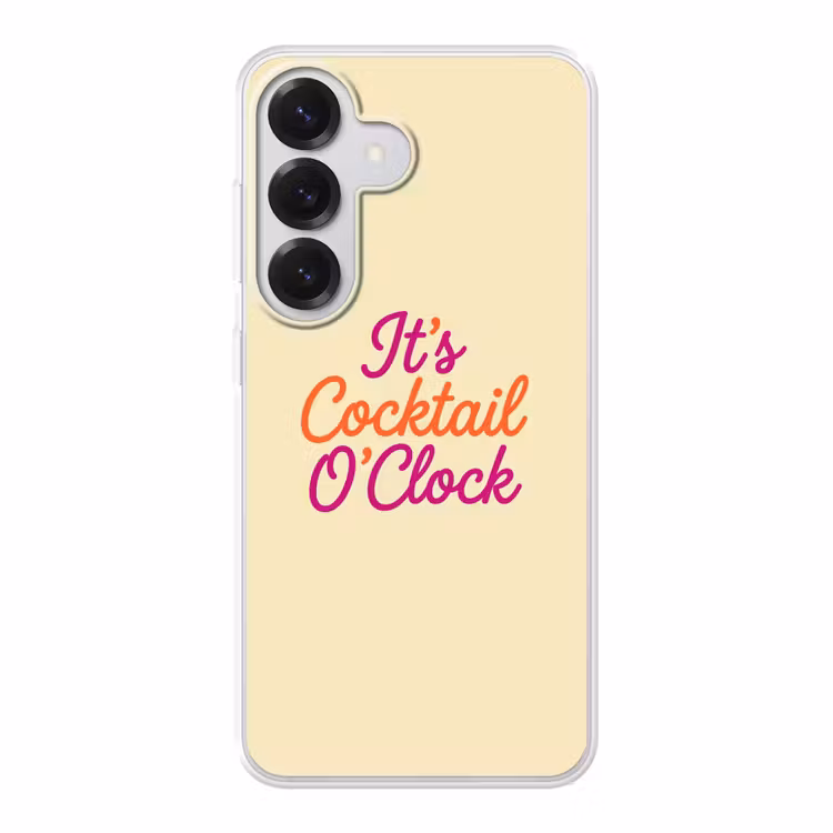Cocktail O'Clock - Geel - Retro Telefoonhoesje Samsung Galaxy S26 klein -3d