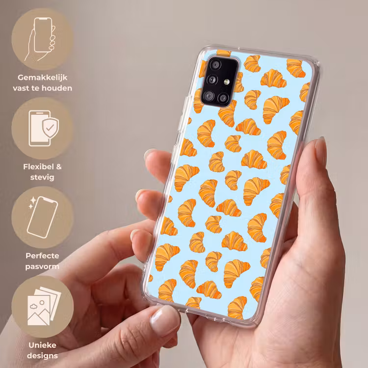 Croissant - Speels - Blauw Telefoonhoesje Samsung Galaxy A51 5G klein 373 -sfeer3_NL