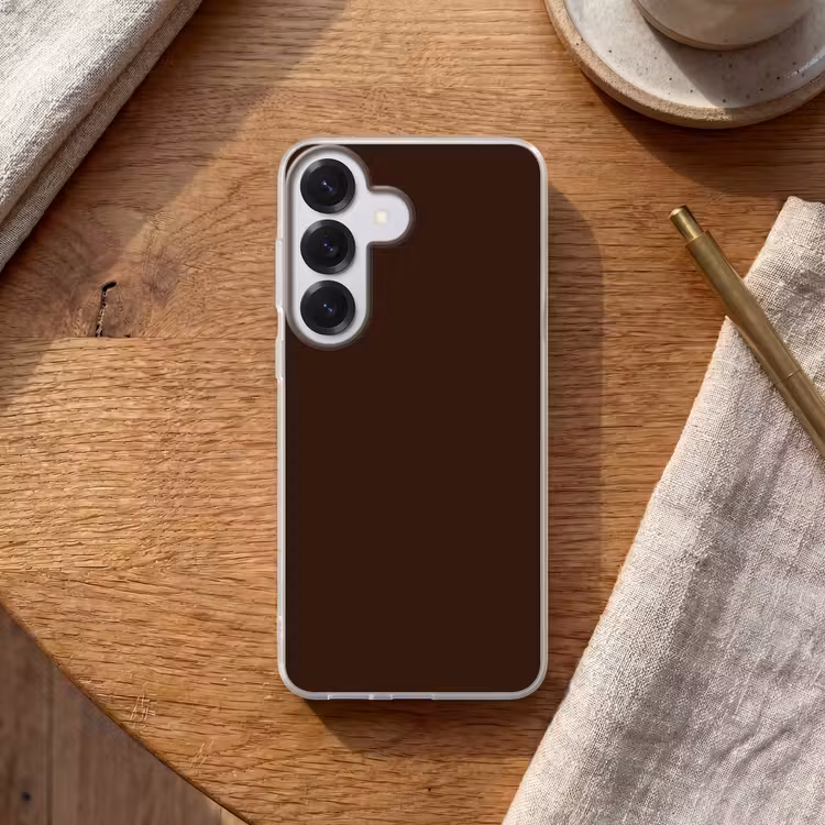 Dark - Chocolate - Bruin Telefoonhoesje Samsung Galaxy S26 klein 975 -sfeer1