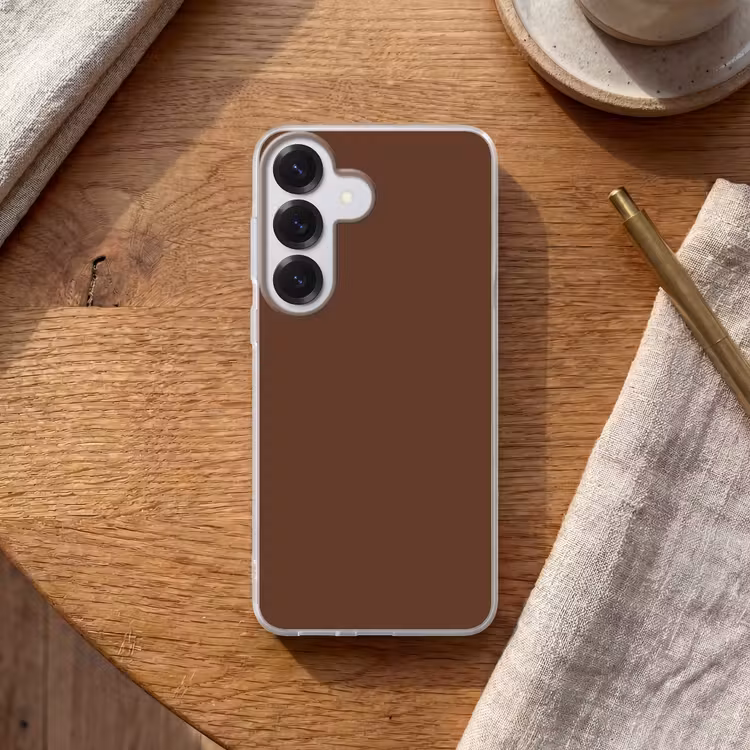Deep - Clay - Brown - Bruin Telefoonhoesje Samsung Galaxy S26 klein 975 -sfeer1