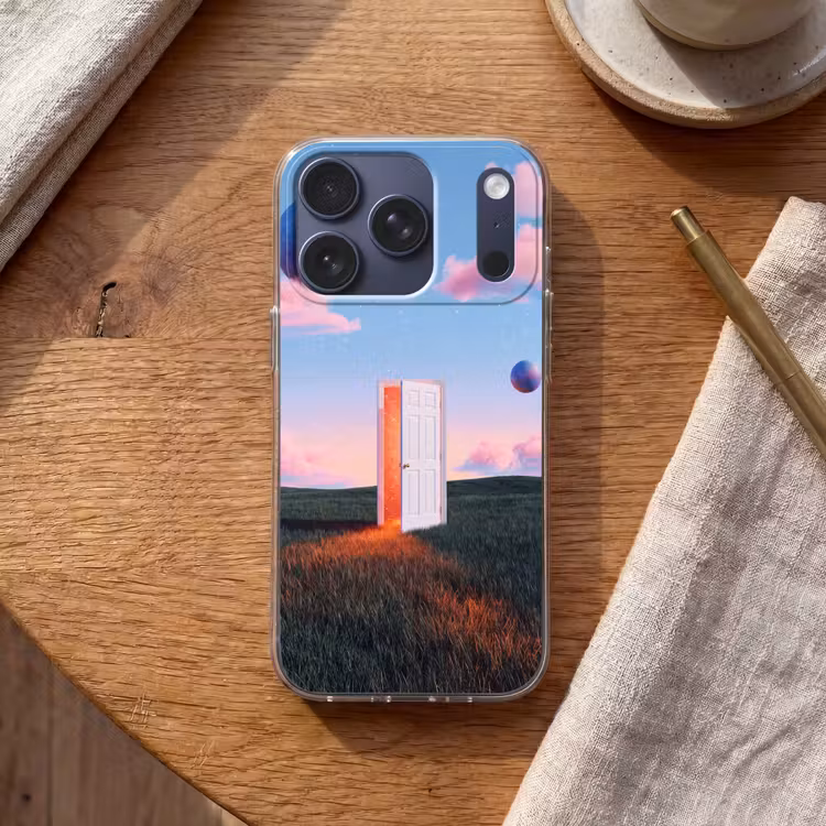 Telefoonhoesje - Deur - Fantasie - Ruimte - Deur - Fantasie - Ruimte Telefoonhoesje iPhone 17 Pro klein