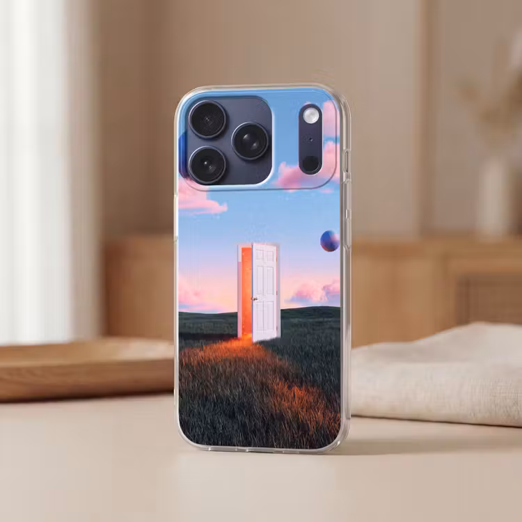 Telefoonhoesje - Deur - Fantasie - Ruimte - Deur - Fantasie - Ruimte Telefoonhoesje iPhone 17 Pro klein